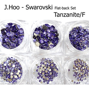 [제이후] SW Flat-Back Set 탄자나이트(Tanzanite) 평큐빅 6종세트